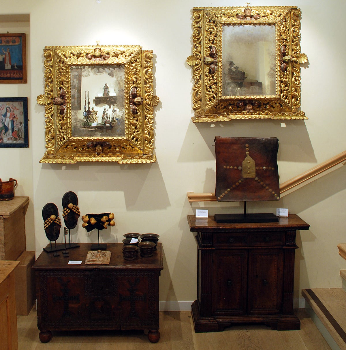 Fine and Rare 18th Century Spanish Colonial Gilt-wood Frames