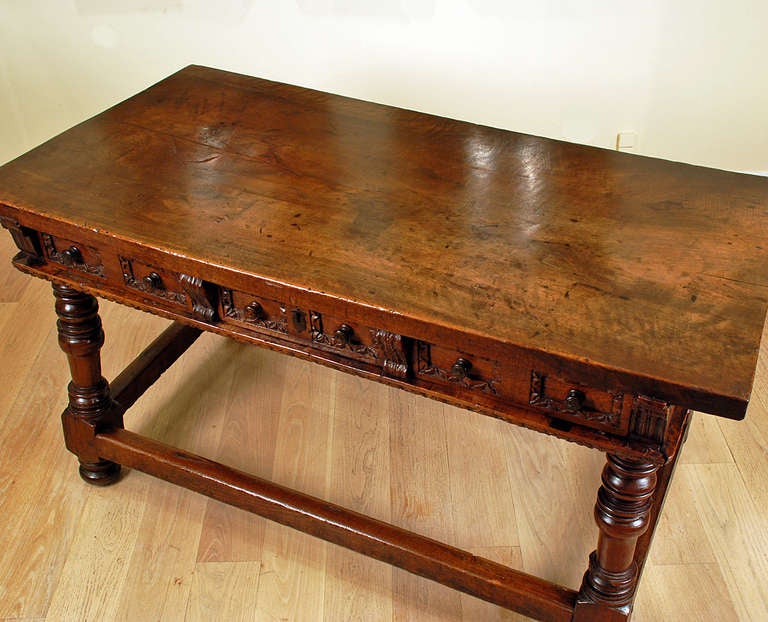 A Superb 18th Century Spanish Baroque Center Table For Sale 1