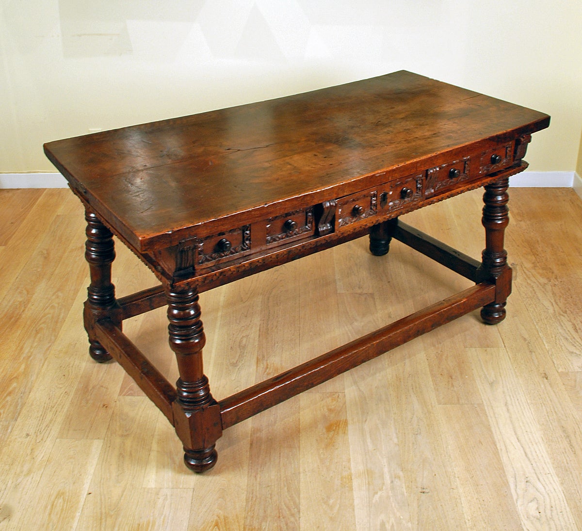 A Superb 18th Century Spanish Baroque Center Table For Sale