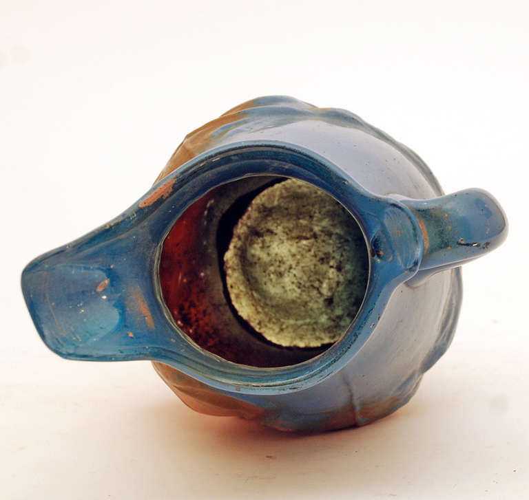 A Rare Vintage Mexican Hand Blown Glass Pulque Pitcher - circa 1930 2