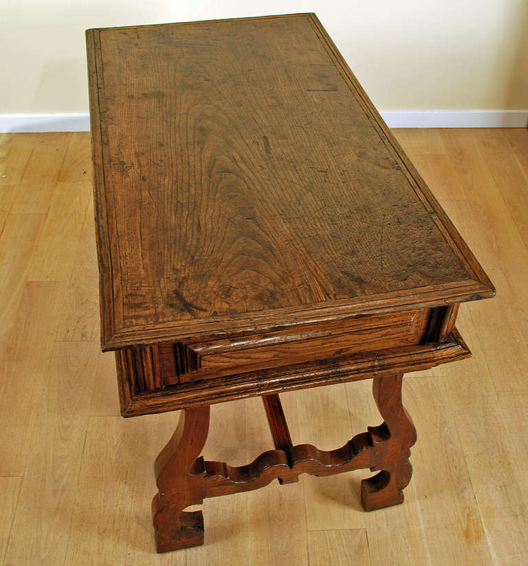 18th Century and Earlier A Fine 18th Century Spanish Baroque Period Chestnut Desk For Sale
