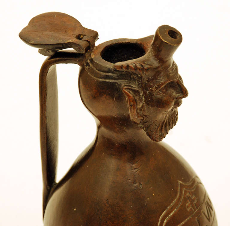 A Rare Early Aqua Manille Bronze Ewer For Sale 2