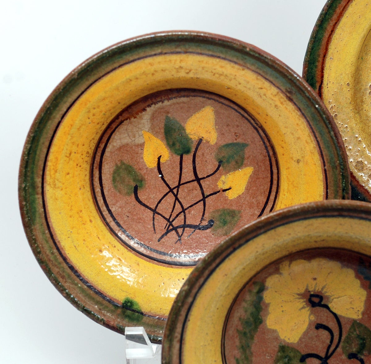 19th Century Rare Montiel Family Studio Majolica Plate Collection, Guatemala, circa 1900 For Sale