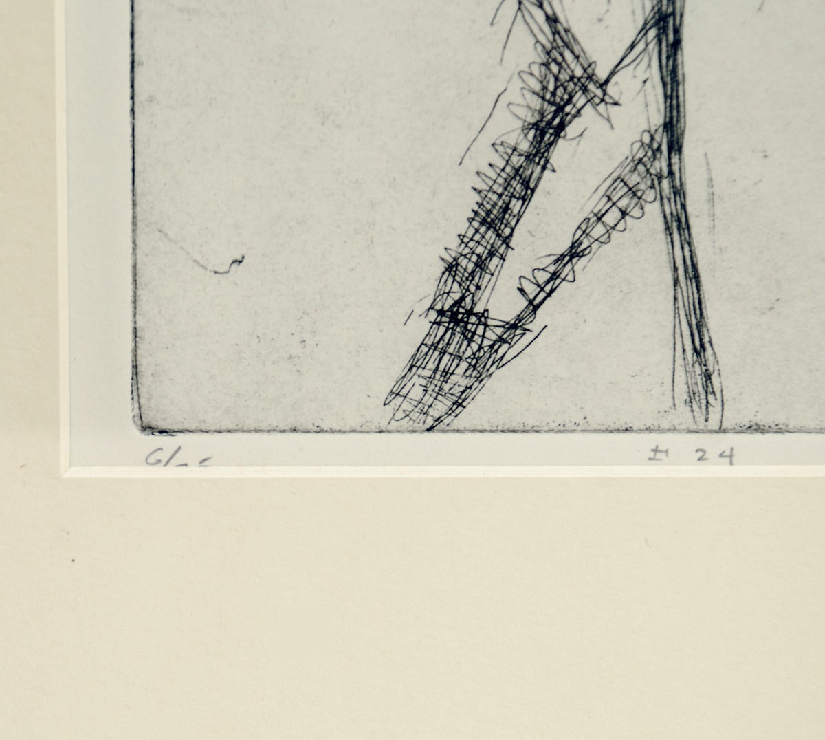 Paper Very Rare Original Richard Diebenkorn Drypoint Etching and Handbill, 1965