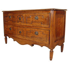 Good Late 18th Century Transitional Period Louis XV or XVI Walnut Commode