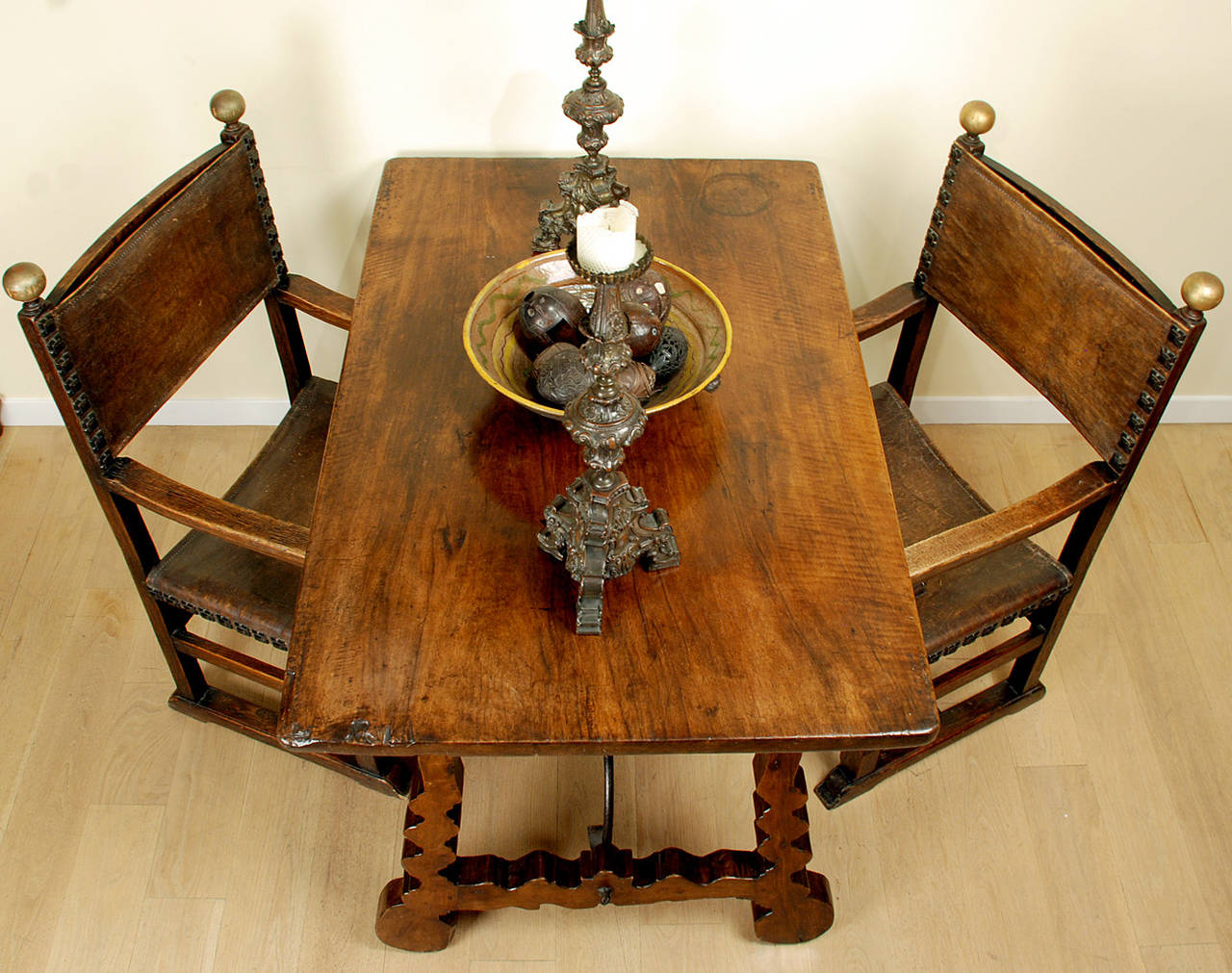 Fine 18th Century Spanish Baroque Period Walnut Table For Sale 6