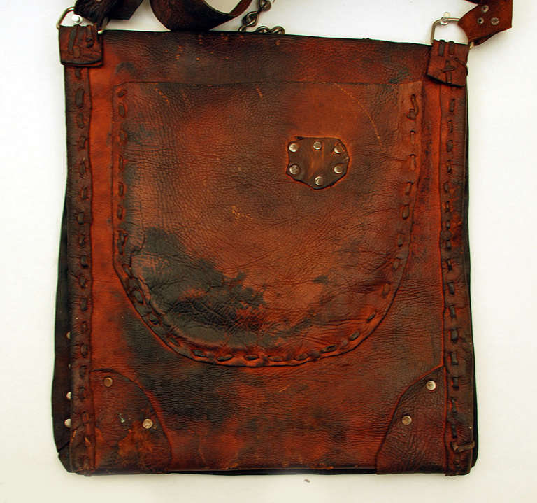 A Good Vintage Moroccan Water Seller's Bag 4