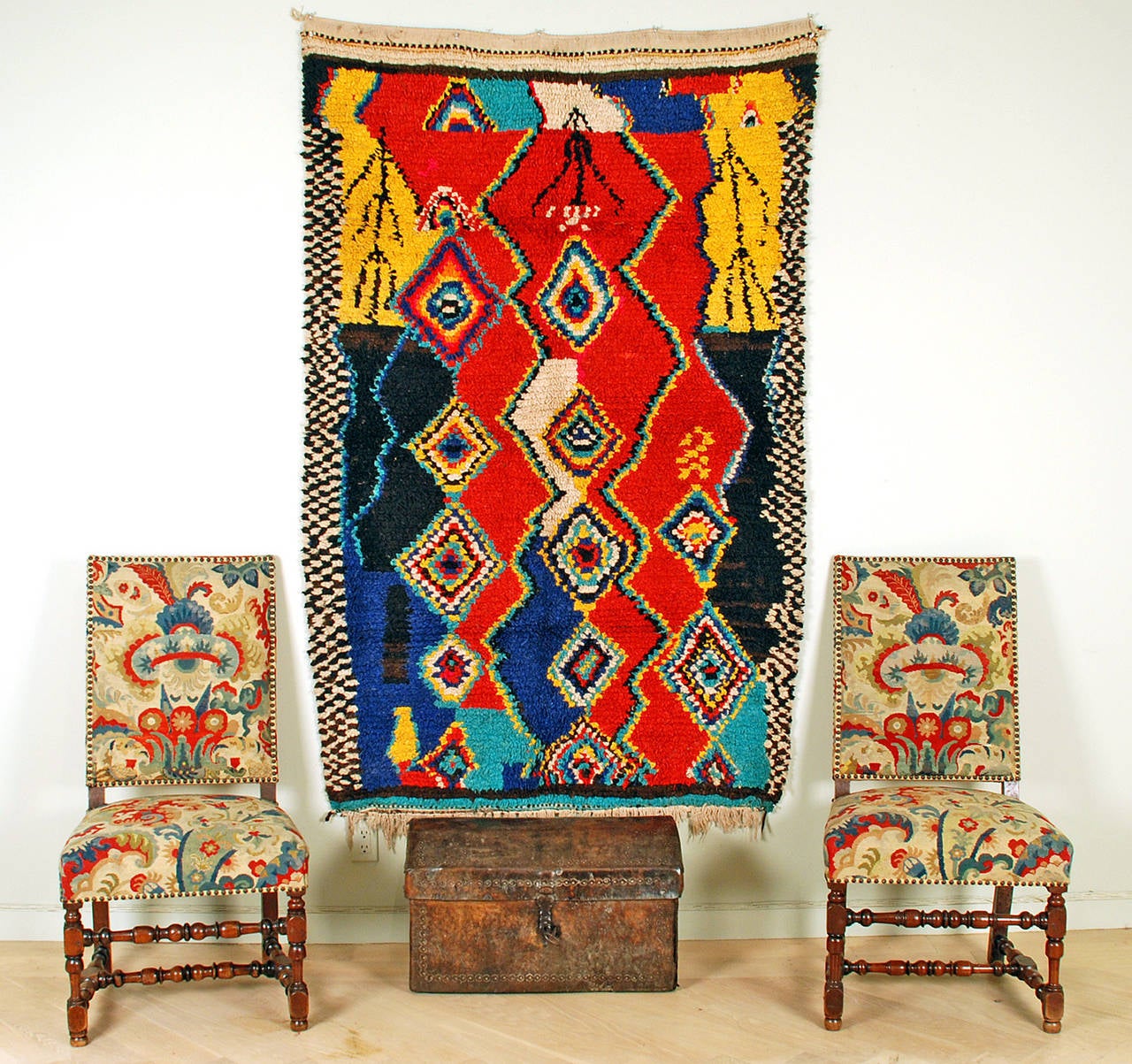 Tribal Stunning Moroccan Berber Azilal Rug For Sale
