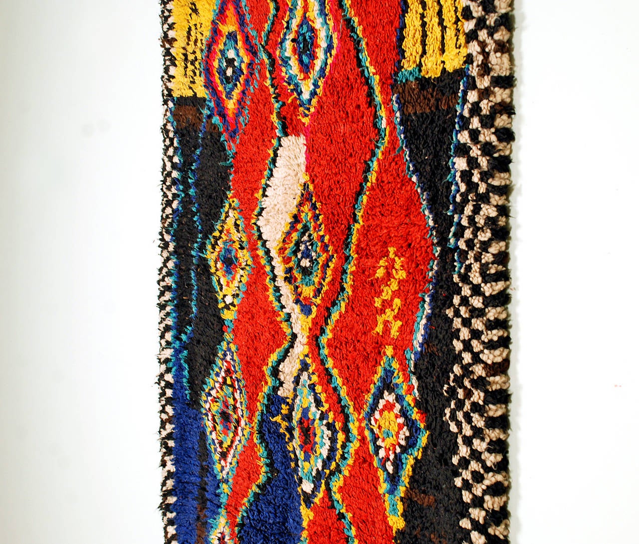Late 20th Century Stunning Moroccan Berber Azilal Rug For Sale