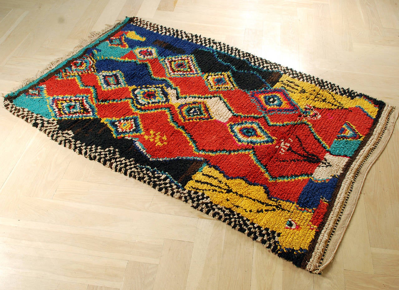 Stunning Moroccan Berber Azilal Rug For Sale 1
