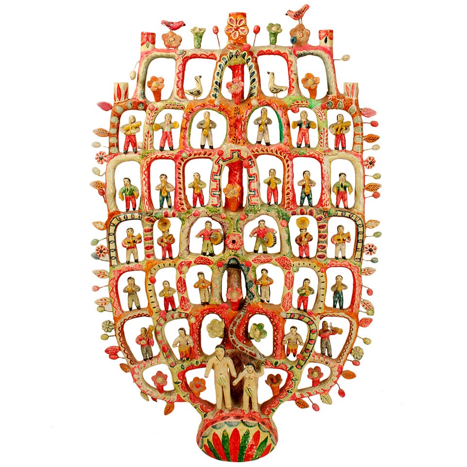 A Monumental Vintage Mexican Tree of Life - Aurelio Flores