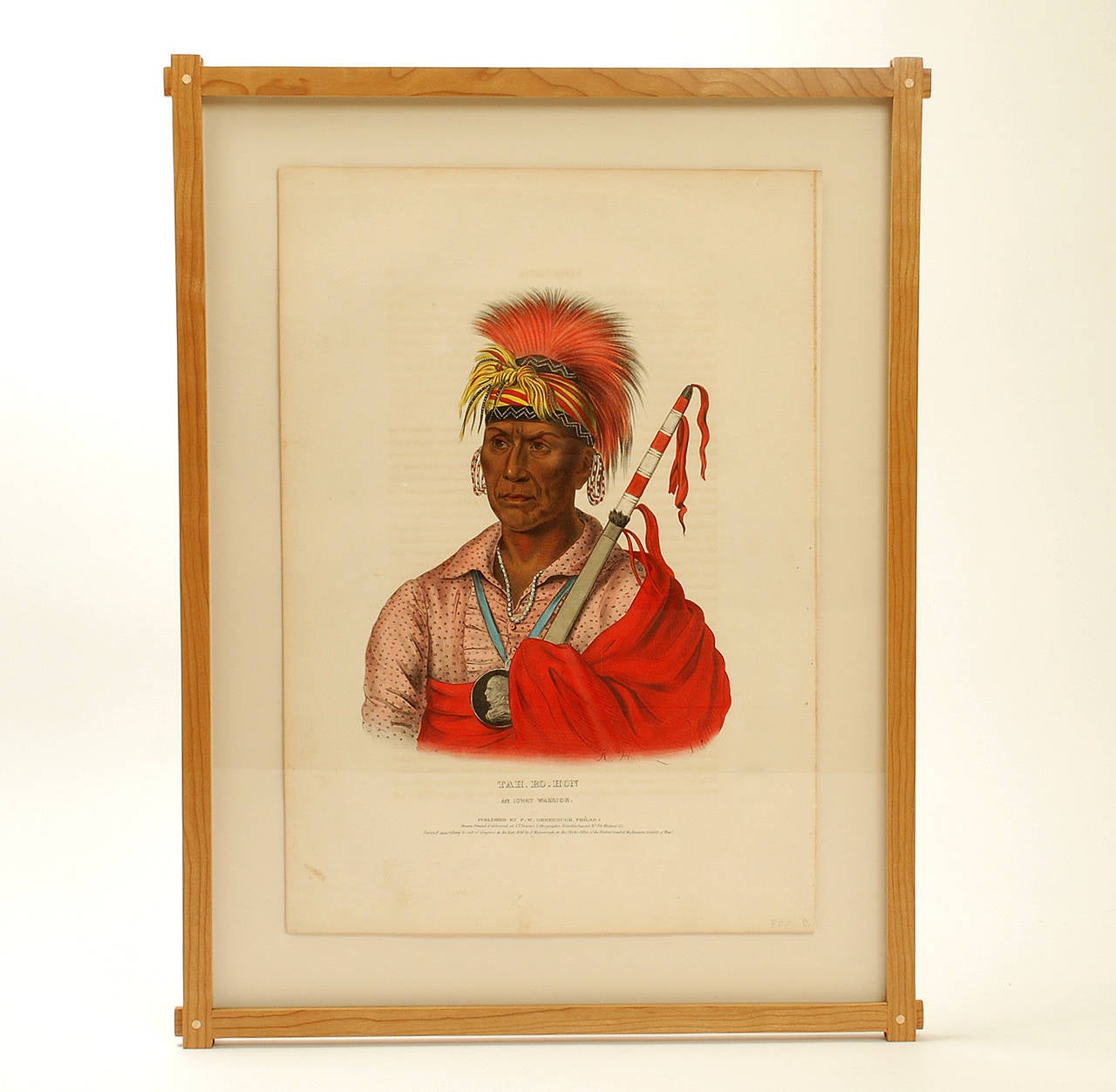 American Suite of Four Rare McKenney & Hall Hand-Colored Lithographs, circa 1840 For Sale