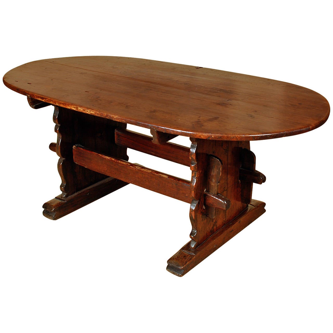 Rare 18th Century Alpine Baroque Period Center Table For Sale