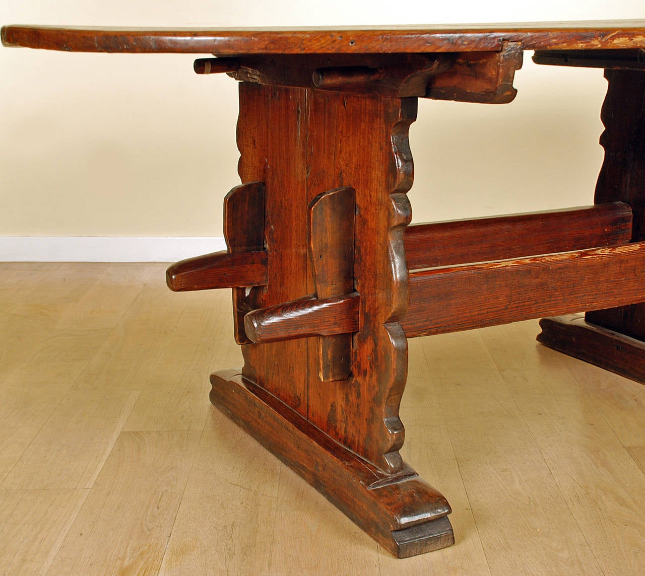 Rare 18th Century Alpine Baroque Period Center Table For Sale 1