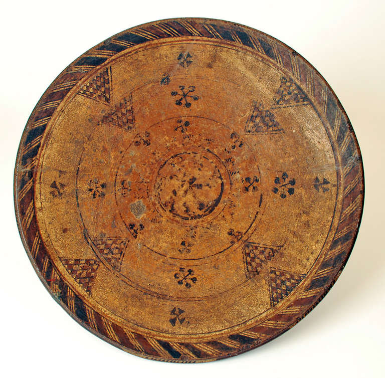 Rare 19th Century Ceramic Berber Couscous Platter from Morocco