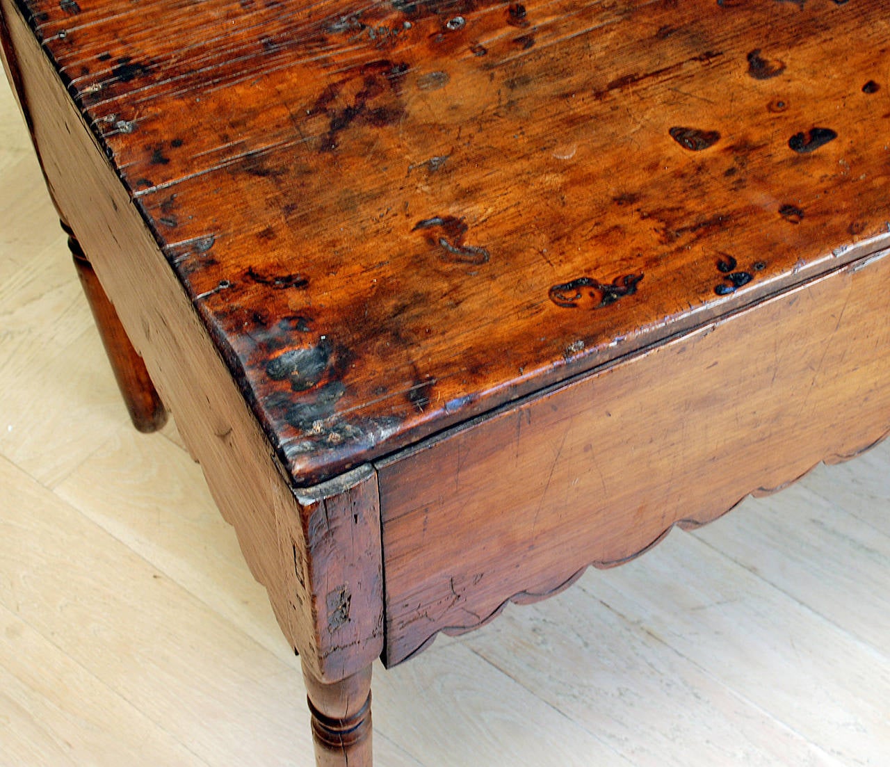 Wood 18th Century Mexican Red Cedar Vestment Table For Sale