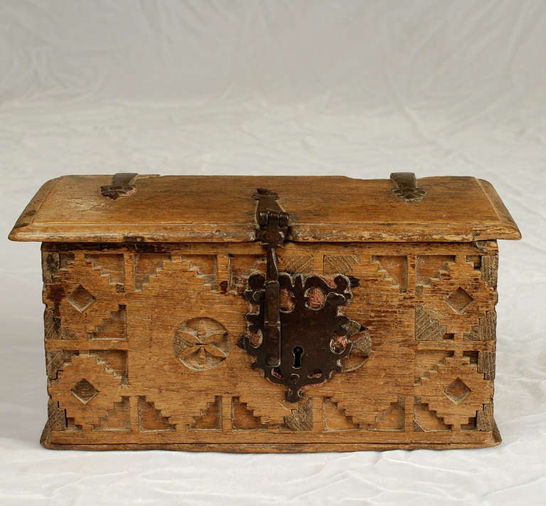 Mexican A Fine and Rare 18th Century Spanish Colonial Box