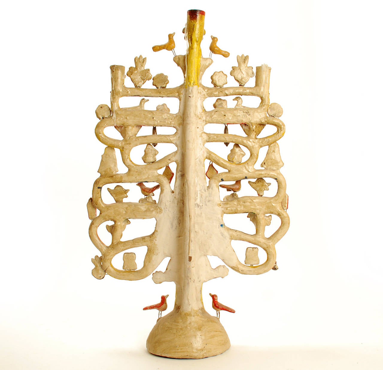 Mid-20th Century Large Vintage Mexican Tree of Life Candelabrum by Aurelio Flores