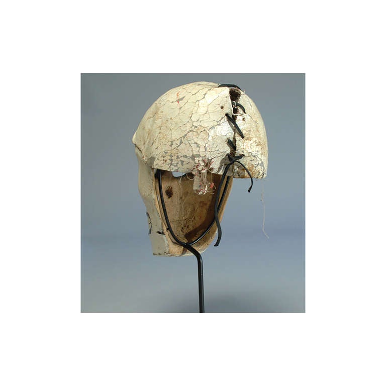 Very Rare Early 20th Century Mexican Soccer Ball Muerte (Death) Mask 1