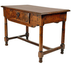 18th Century, Italian Baroque Period Walnut Table