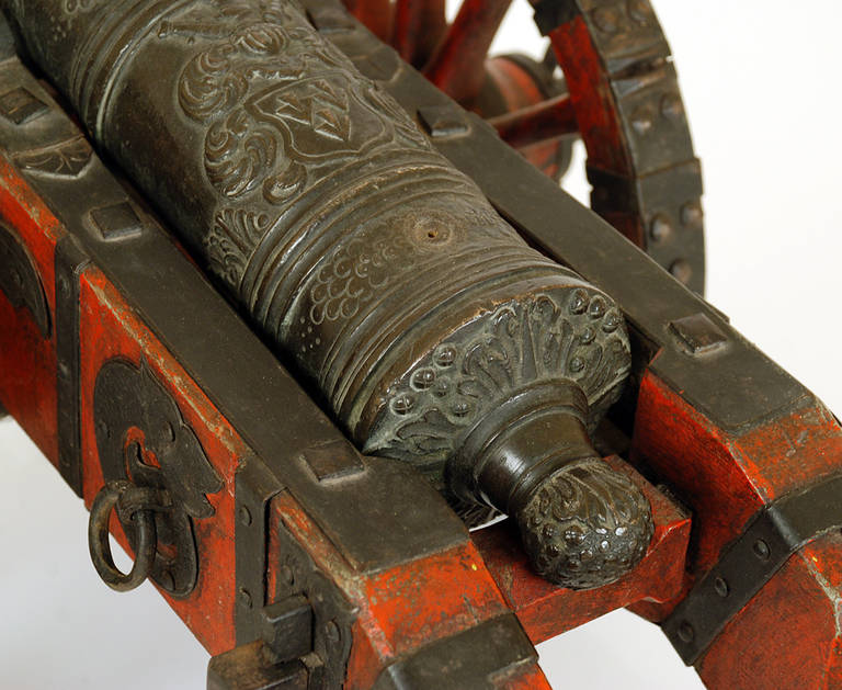 Wood Superb 18th Century German-Made Signal Cannon