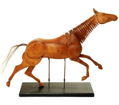 Fully Articulated Artist's Model of a Horse, Signed