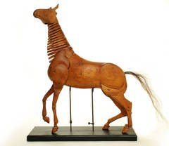 Fully Articulated Artist's Model of a Horse, Signed