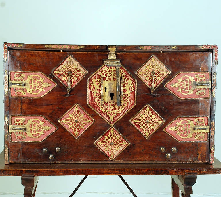 Stunning 16th Century Spanish Walnut, Baroque Period Bargueño In Excellent Condition For Sale In San Francisco, CA