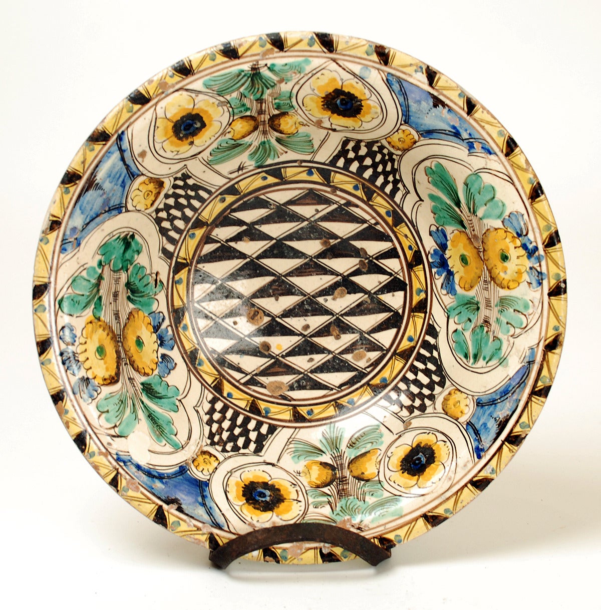 A Large and Impressive Early 19th Century Spanish Basin - Manises, Circa 1820