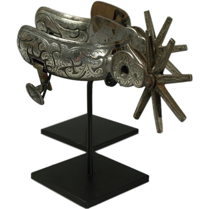 Mexican Silver Mounted Vaquero Spurs
