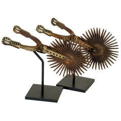 A Pair of Large and Impressive Antique Argentine Gaucho Spurs
