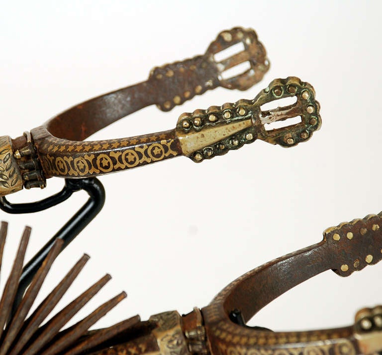 A Pair of Large and Impressive Antique Argentine Gaucho Spurs 5