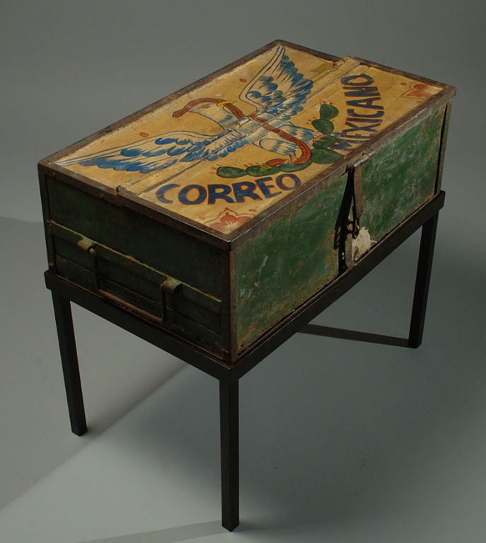 20th Century Vintage Mexican Correo Mexicano Postal Box