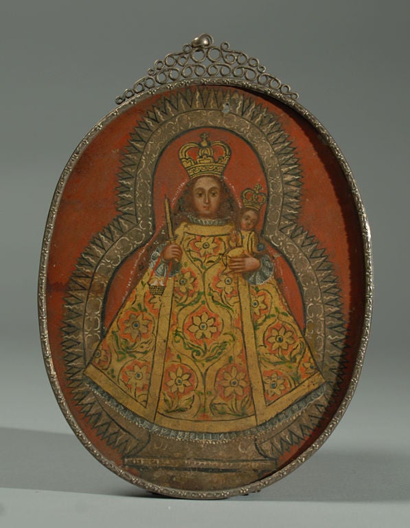 Rare Spanish Colonial Relicario / Reliquary In Excellent Condition In San Francisco, CA