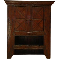 17th Century Spanish Basque Walnut Cabinet