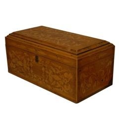 A good Antique Mexican Jalostotitlan Marquetry Chest - CA. 1900
