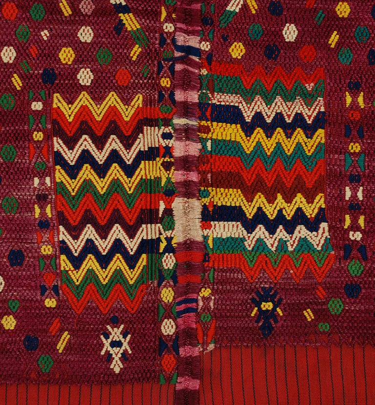 Mid-20th Century A Superb Ceremonial Tzute from Chichicastenango For Sale