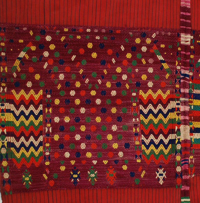 Cotton A Superb Ceremonial Tzute from Chichicastenango For Sale