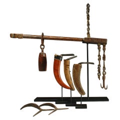 Antique Very Rare Game Cock Scale and Spur Collection