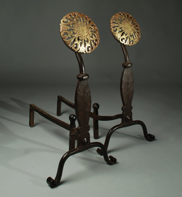 18th Century and Earlier 18th Century Spanish Colonial Andirons from Mexico