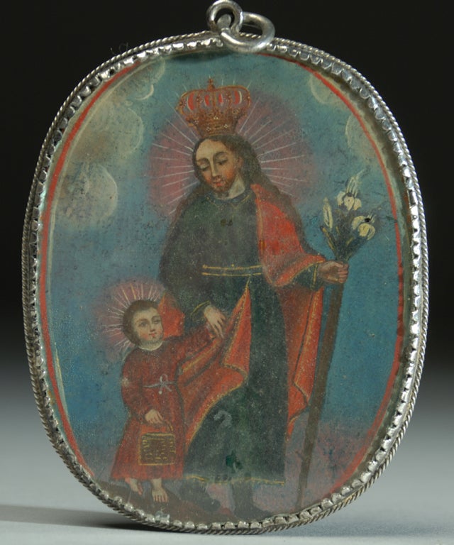 A Superb 19th Century Spanish Colonial Reliquary In Excellent Condition In San Francisco, CA