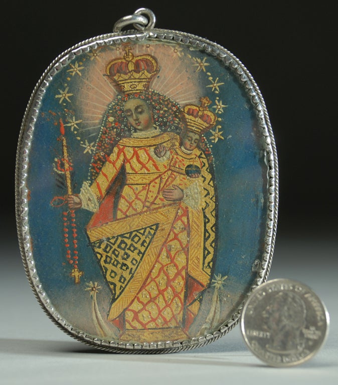 A Superb 19th Century Spanish Colonial Reliquary 2