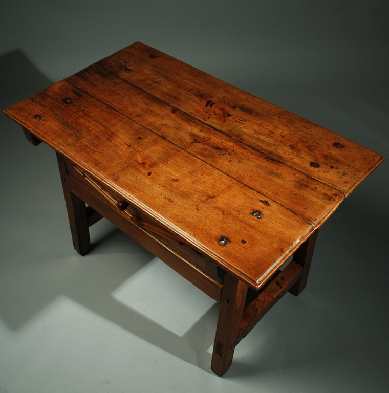Antique Mexican Red Cedar Hacienda Table - Circa 1840 3