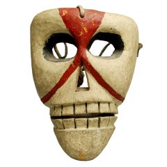 Very Rare Vintage Mexican Calaca (Skull) Mask