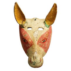 A Superb Early 20th Century Mexican Burro (Donkey) Mask