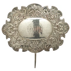 Rare 18th Century Spanish Colonial Silver 'INRI' Banderole