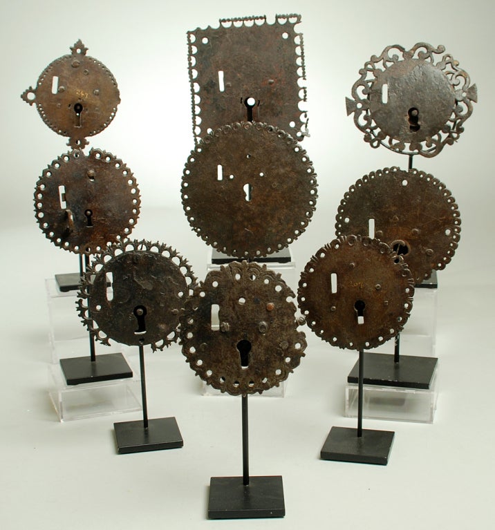 17th Century Spanish Colonial Iron Escutcheon Collection