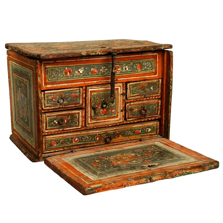 Extremely Fine and Rare 18th Century Spanish Colonial Papelera