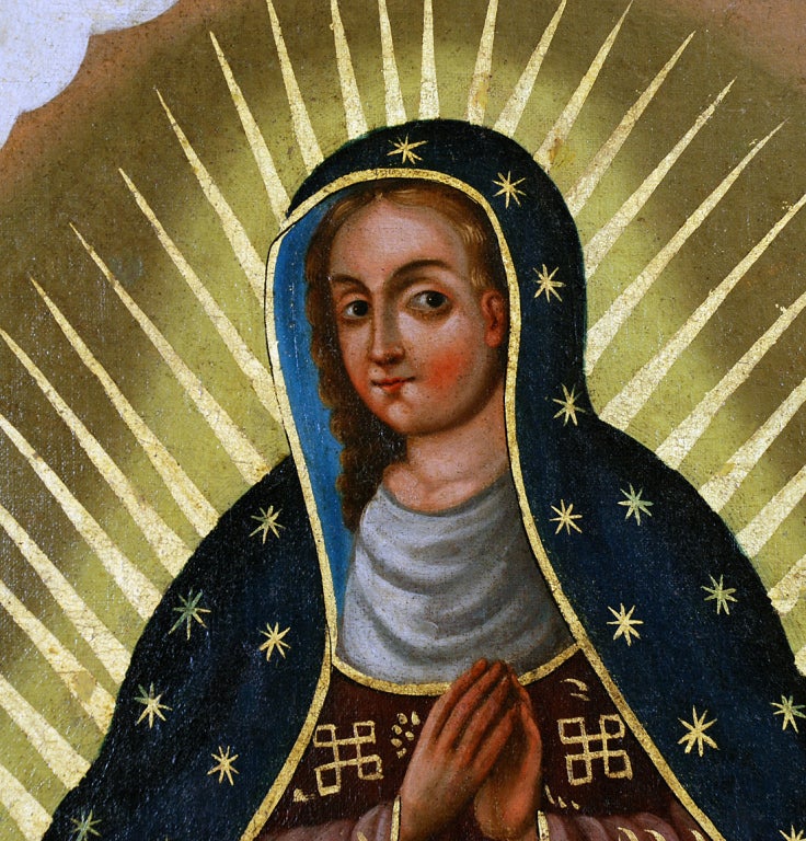 18th Century and Earlier The Coronation of Our Lady of Guadalupe For Sale
