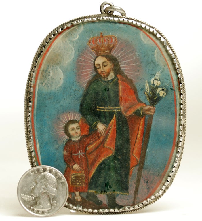 20th Century A Gorgeous 19th Century Spanish Colonial Reliquary